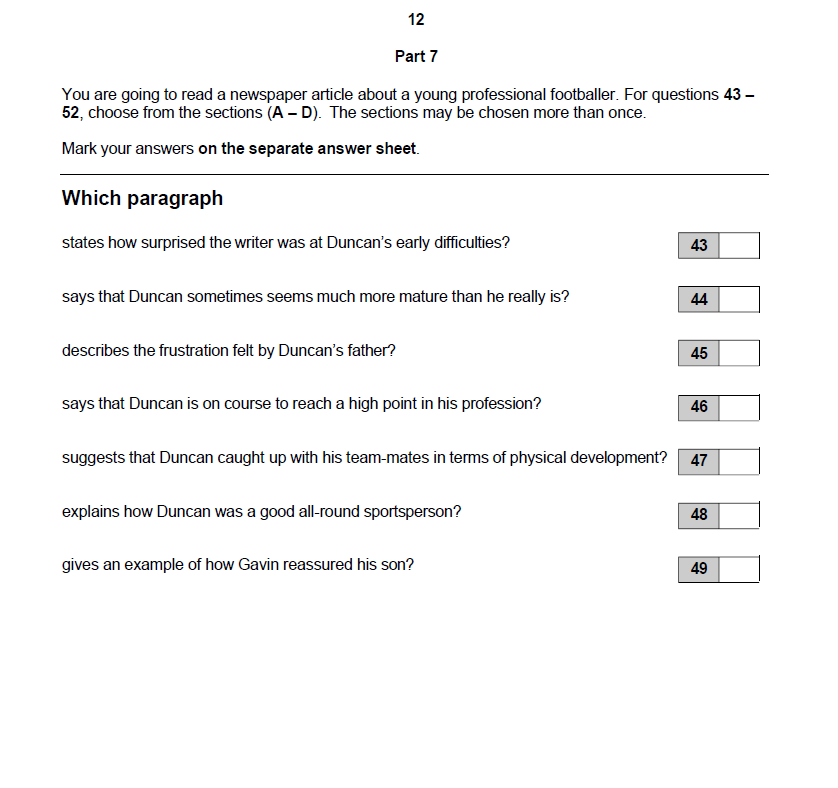 B2 reading use of english part 7.1